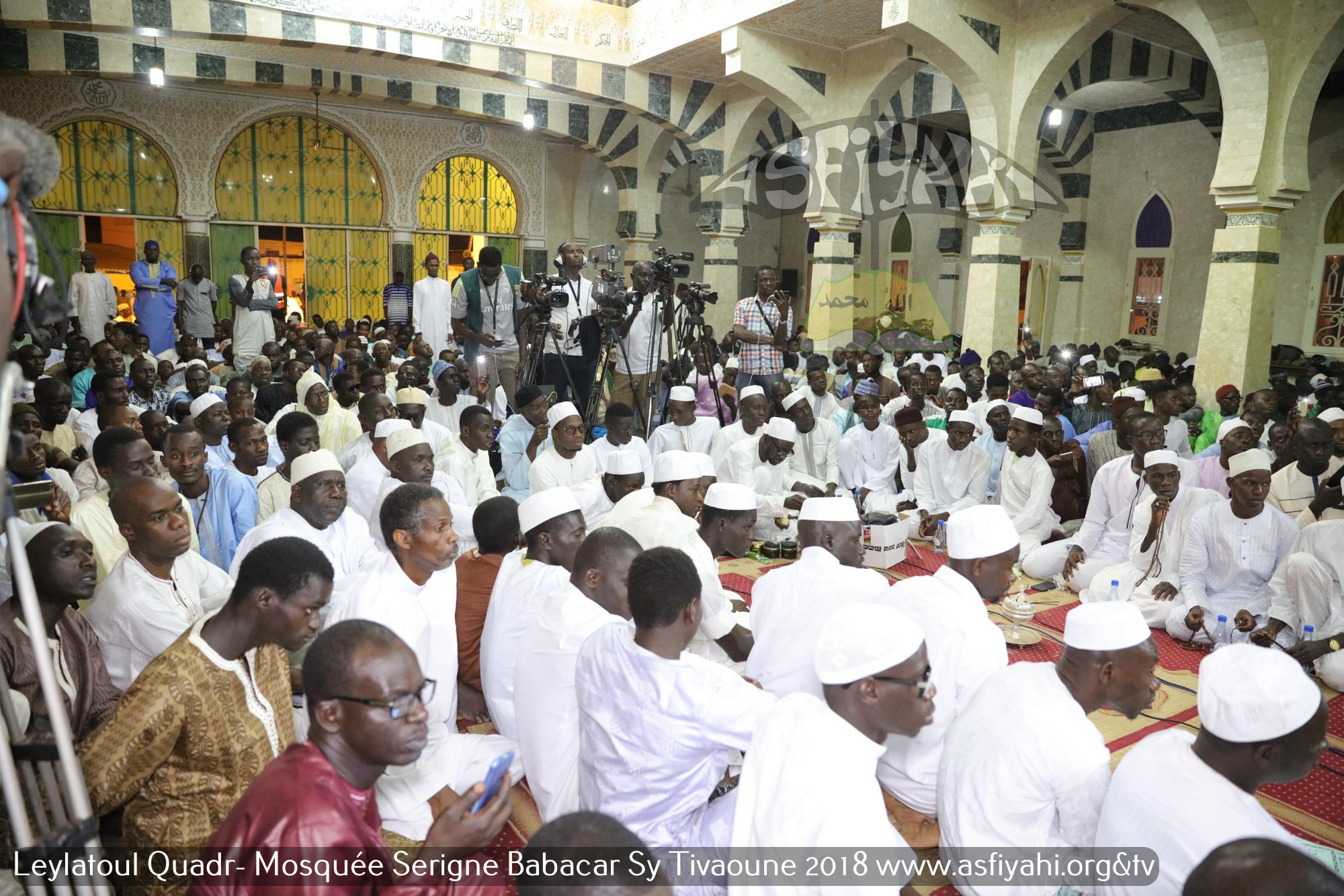 PHOTOS - TIVAOUANE - les Images de la Leylatoul Qadr 2018 à la Mosquée Serigne Babacar Sy sous la presidence de Serigne Pape Malick Sy
