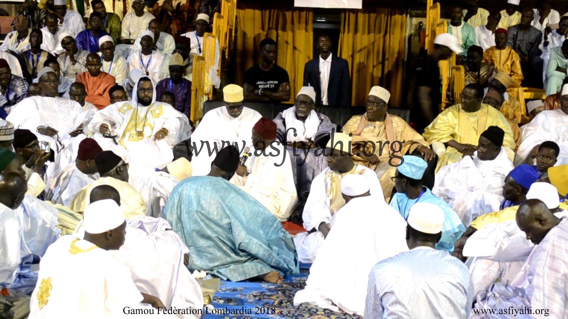 PHOTO - ITALIE - BRESCIA : Gamou Clôture tournée Italienne du Khalif Général des Tidianes Serigne Mbaye SY Mansour