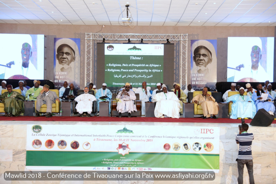 PHOTOS - Les Images de la conférence internationale co-organisée par la Cellule Zawiya Tijaniyya et International Interfaith Peace corps (IIPC), sur le thème «  Religions, Paix et prospérité en Afrique »