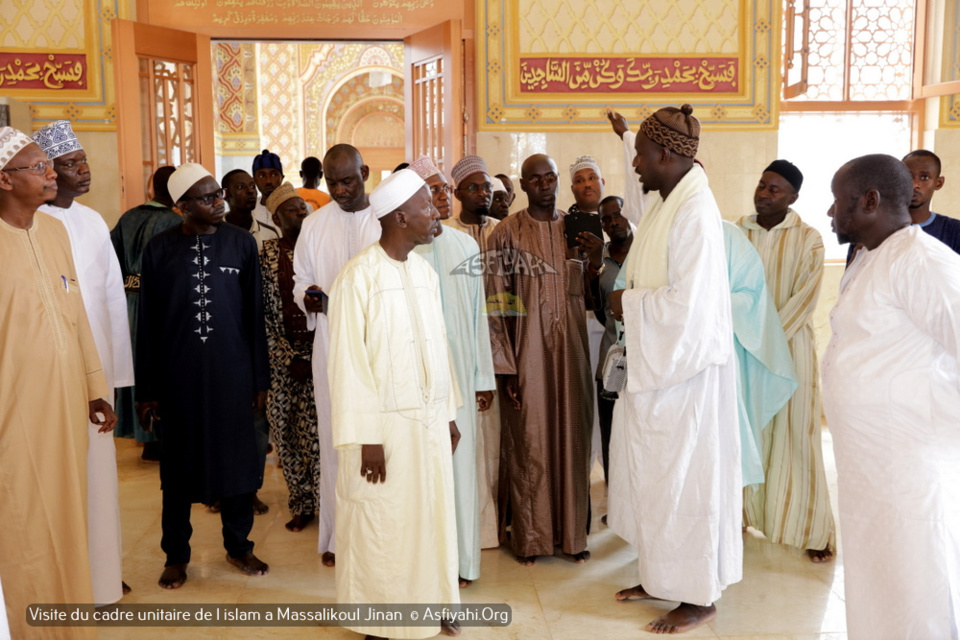 PHOTOS - Visite du Cadre Unitaire de l'islam à la Grande Mosquée Massalikoul Jinaan. L’histoire de la belle cohabitation religieuse du Sénégal.magnifiée
