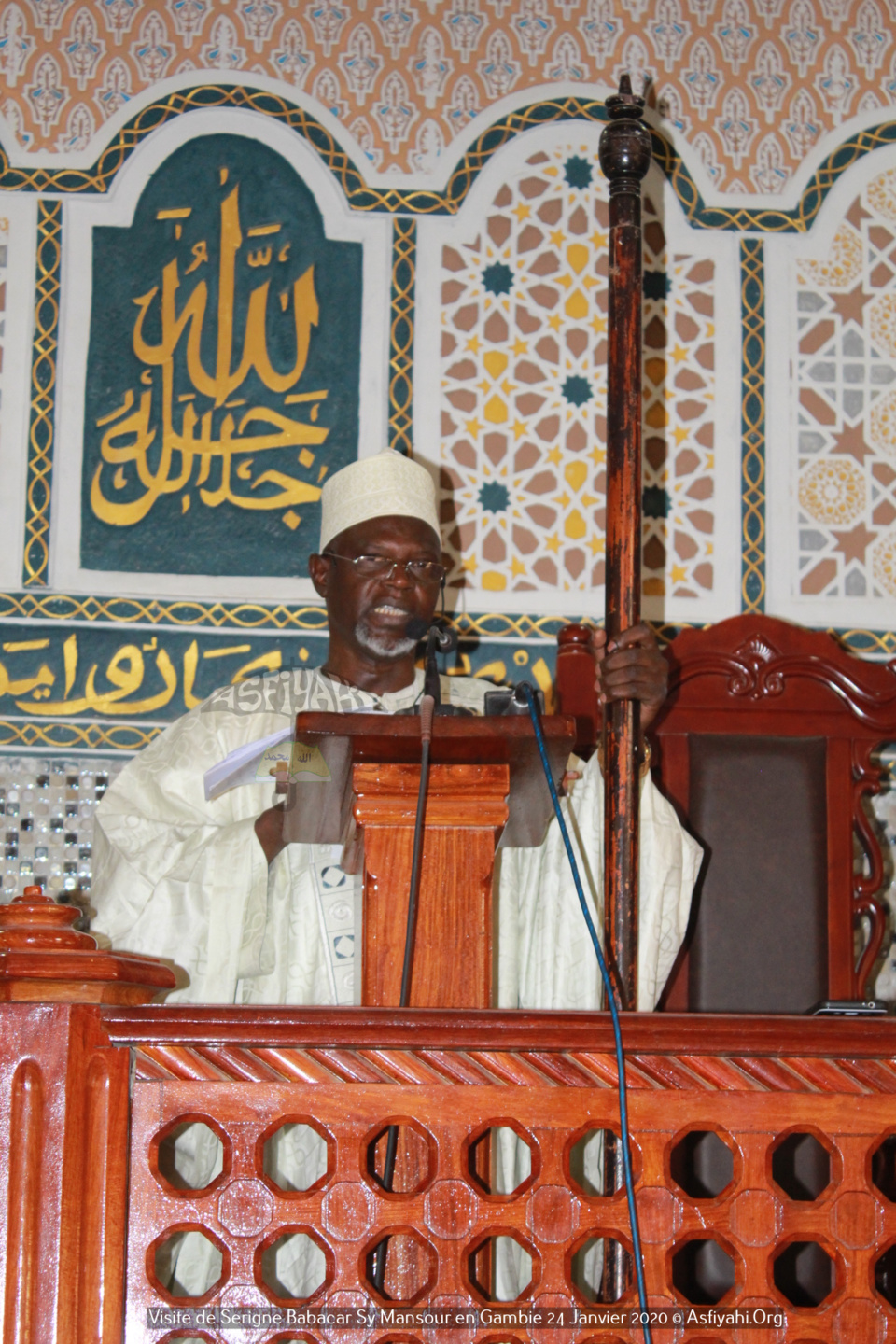 PHOTOS - GAMBIE - Serigne Babacar Sy Mansour assiste à la Prière de ce Vendredi 24 janvier et reçoit une délégation du parlement  de la CEDEAO 