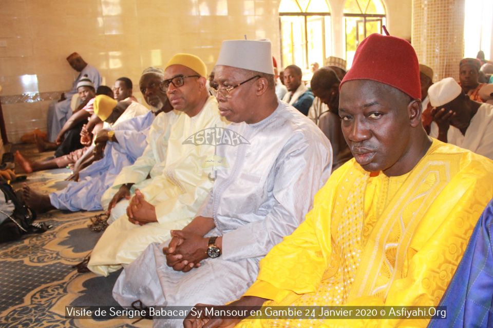 PHOTOS - GAMBIE - Serigne Babacar Sy Mansour assiste à la Prière de ce Vendredi 24 janvier et reçoit une délégation du parlement  de la CEDEAO 