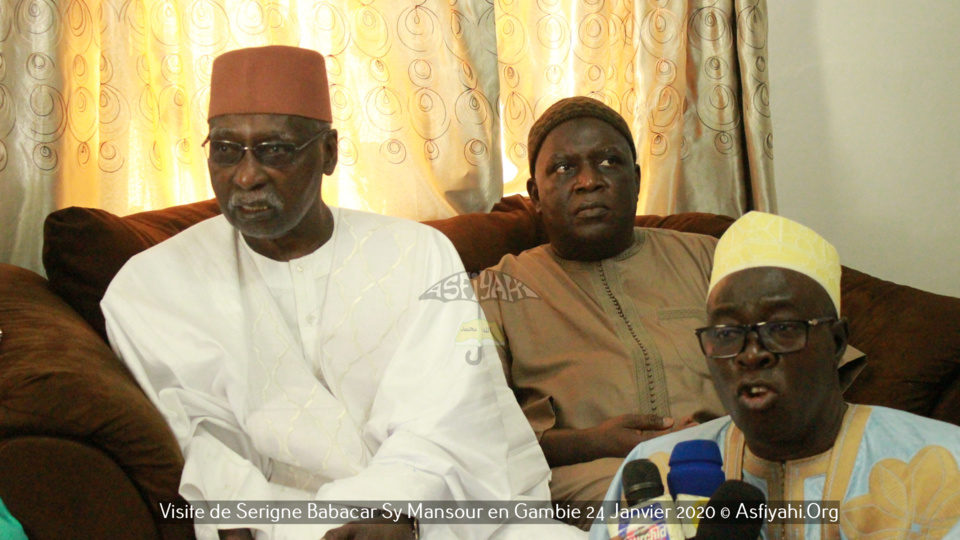PHOTOS - GAMBIE - Serigne Babacar Sy Mansour assiste à la Prière de ce Vendredi 24 janvier et reçoit une délégation du parlement  de la CEDEAO 