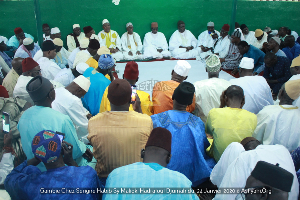 PHOTOS - GAMBIE - Les images de la Hadratoul Djumah de ce vendredi 24 Janvier 2020 chez Serigne Habib Sy Malick, présidé par Serigne Babacar SY Mansour 