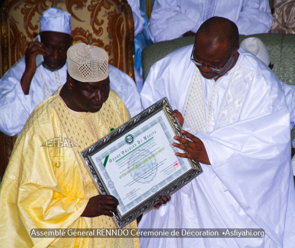 REPORTAGE- PHOTOS ET VIDEO - ASSEMBLÉE GÉNÉRALE RENNDO 2020 - Cérémonie de Remise de l'insigne "Ordre Omarien du Mérite"