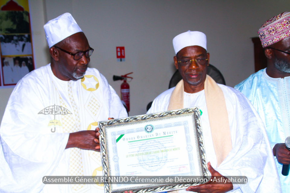 REPORTAGE- PHOTOS ET VIDEO - ASSEMBLÉE GÉNÉRALE RENNDO 2020 - Cérémonie de Remise de l'insigne "Ordre Omarien du Mérite"
