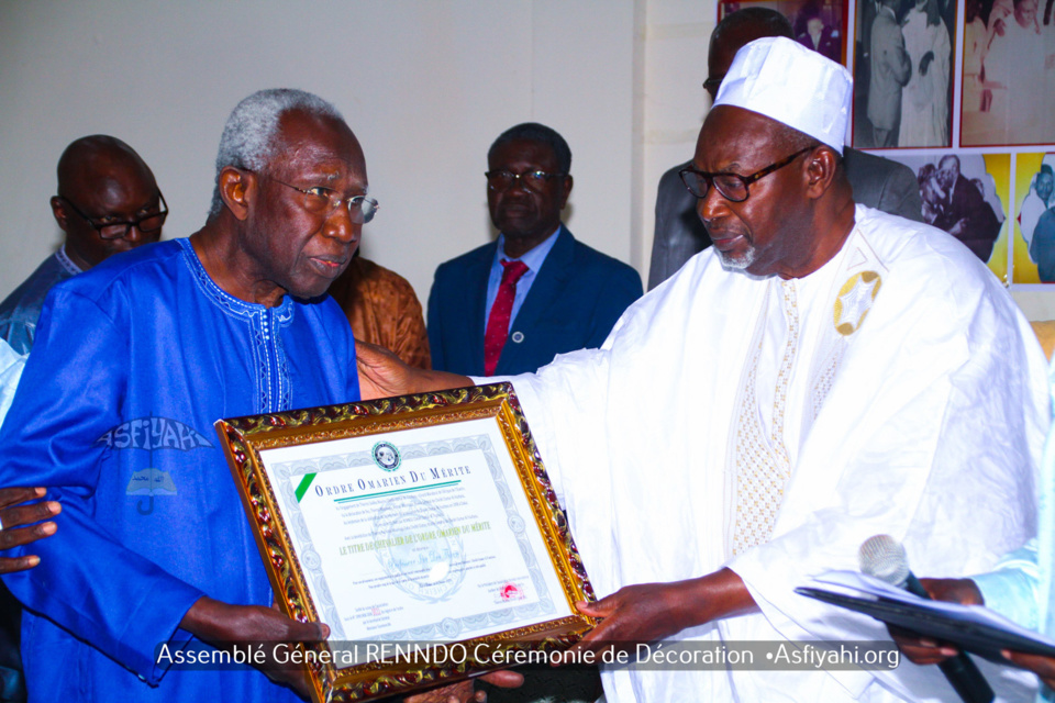 REPORTAGE- PHOTOS ET VIDEO - ASSEMBLÉE GÉNÉRALE RENNDO 2020 - Cérémonie de Remise de l'insigne "Ordre Omarien du Mérite"