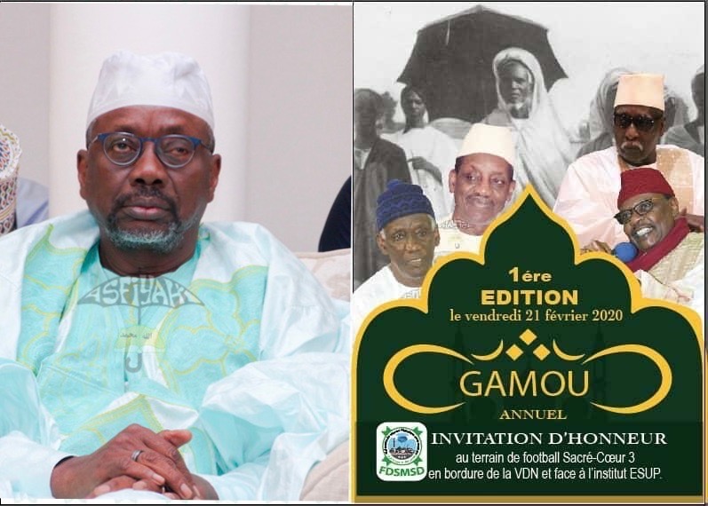 GAMOU  DE LA FEDERATION DES DAHIRAS DE SERIGNE MANSOUR SY DABAKH: Vendredi  21 Février 2020 à Sacré-Coeur3