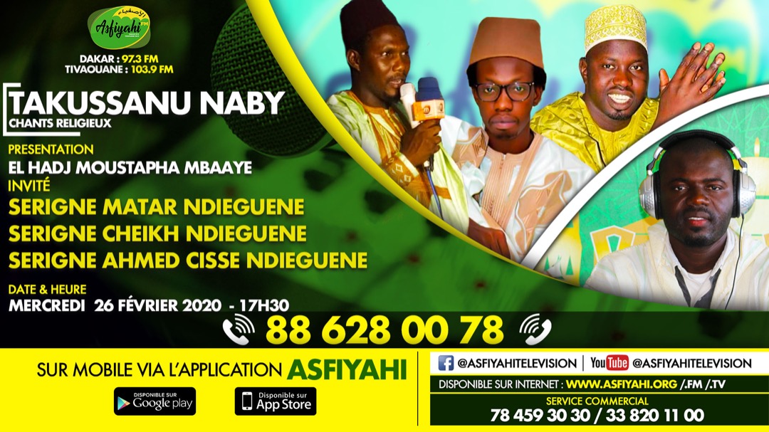 TAKUSSANU NABY DU 27 FEVRIER 2020 PRESENTE PAR EL HADJI MOUSTAPHA MBAAYE