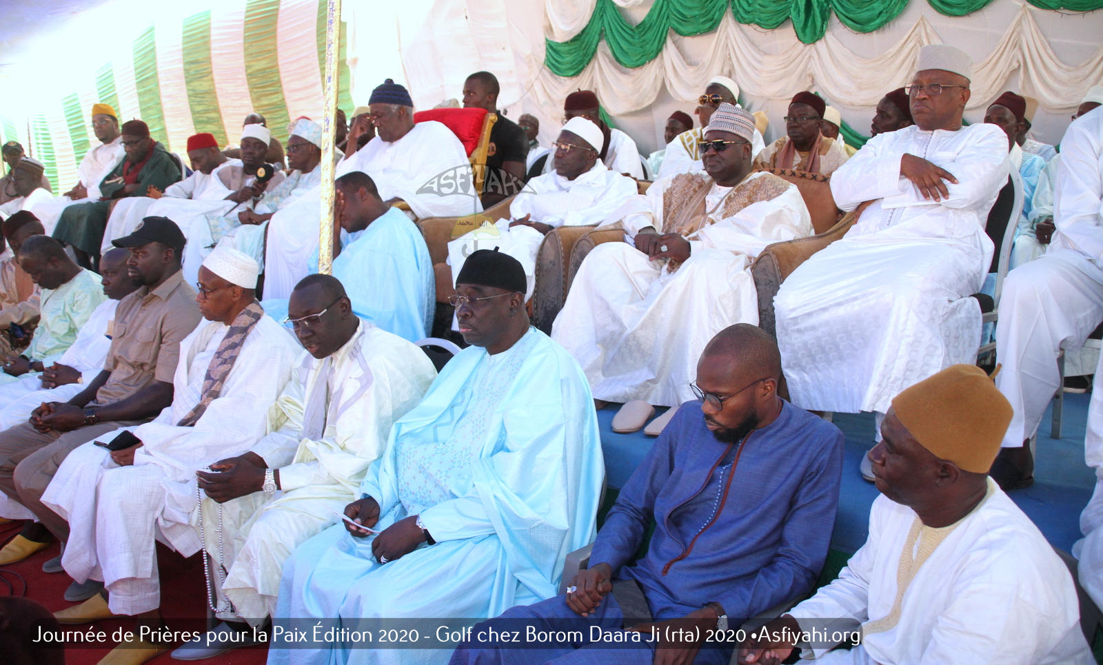 PHOTOS - PAIX AU SENEGAL DANS LE CONTEXTE DU CORONAVIRUS ET DE LA CRIMINALITÉ - Les Images de la Conférence de la Journée de Prières organisée à Golf Chez Serigne Mansour SY Borom Daara Ji (rta)