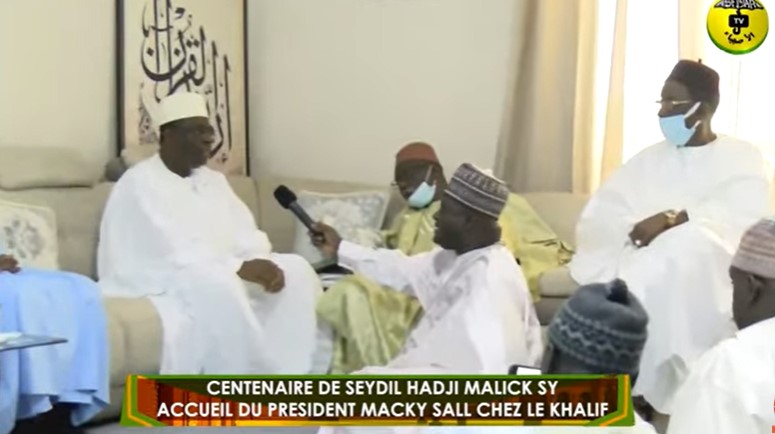 CENTENAIRE DE MAODO - Accueil du Président Macky Sall chez le Khalif Serigne Babacar Sy Mansour