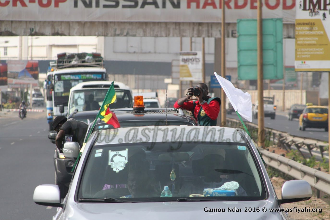 PHOTOS - GAMOU NDAR 2016 - Vivez les temps-forts du Convoi Dakar - Tivaouane - Saint-Louis (1ére Partie) ; Les Fidèles répondent à l'appel de Serigne Babacar Sy (rta), sous la Direction de Serigne Abdoul Aziz Sy Al Amine 