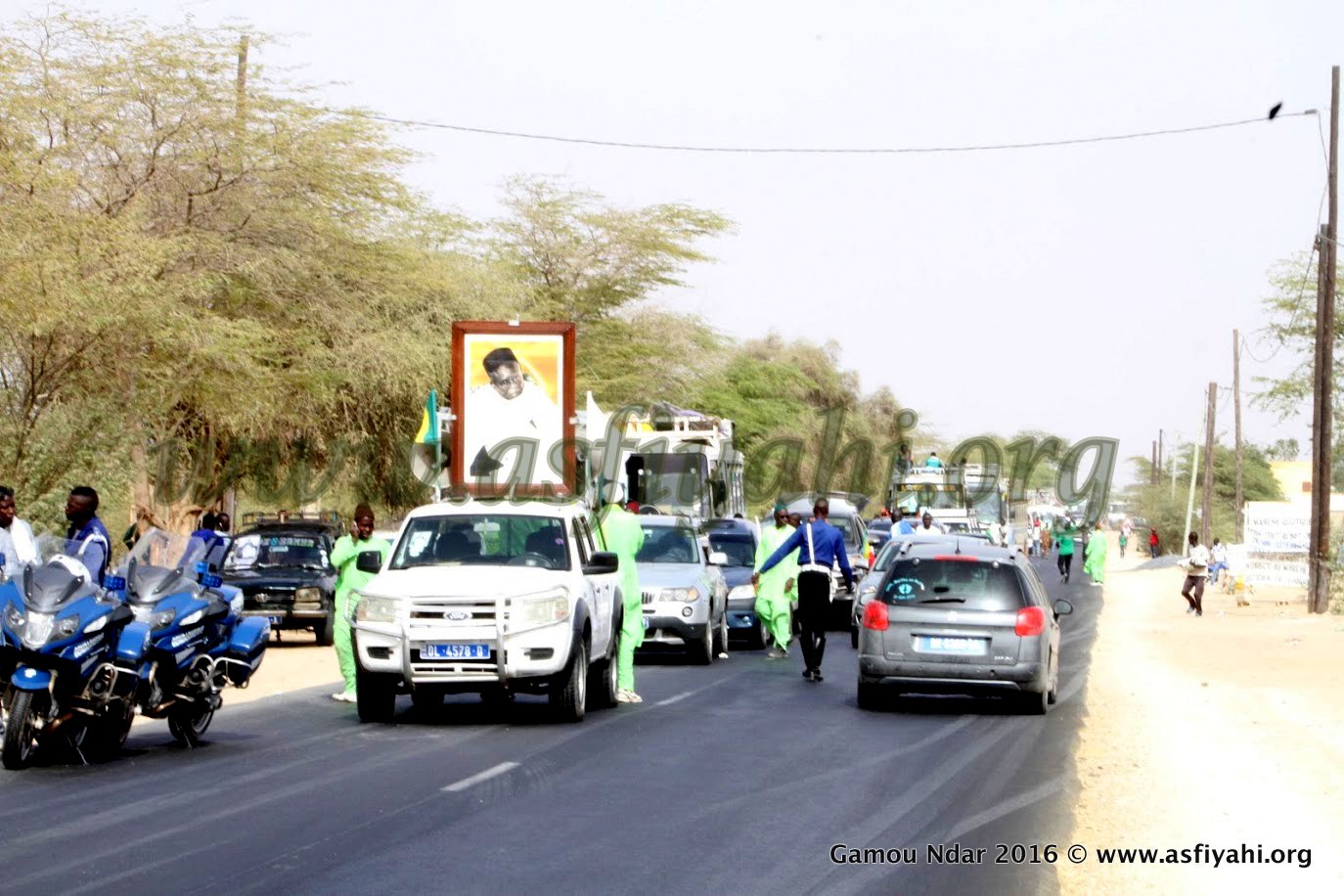 PHOTOS - GAMOU NDAR 2016 - Vivez les temps-forts du Convoi Dakar - Tivaouane - Saint-Louis (1ére Partie) ; Les Fidèles répondent à l'appel de Serigne Babacar Sy (rta), sous la Direction de Serigne Abdoul Aziz Sy Al Amine 