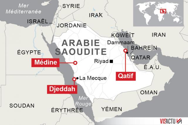 Arabie saoudite: Série coordonnée d'attentats près de la Mosquée du Prophète à Médine et à Qatif