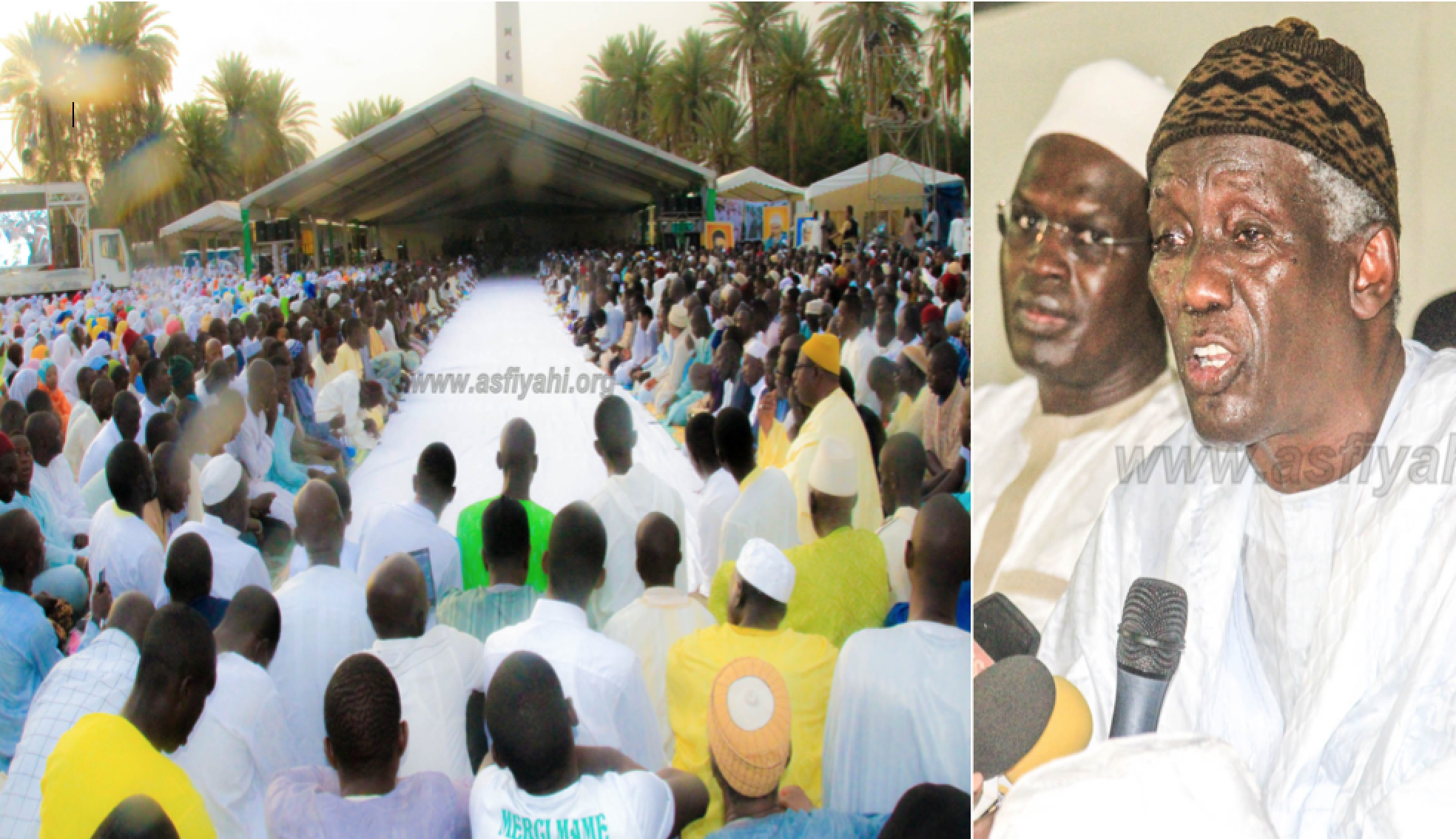 PHOTOS - 29 JUILLET 2016 À DAKAR - Les Images de la Hadratoul Djumah du Congrès de la Jeunesse Tidiane Malikite, présidée par Serigne Mbaye Sy Abdou  et le Maire de Dakar , Khalifa Ababacar Sall