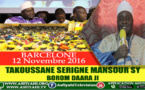 ANNONCE - TAKOUSSANE BOROM DAARA JI 2016 À BARCELONE - SAMEDI 12 NOVEMBRE - Suivez l'annonce de Serigne Habib Sy Mansour 