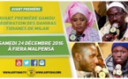 VIDEO - Suivez l'avant-première du Gamou de la Federation des Tidianes de Milan, prévu le Samedi 24 Décembre 2016 