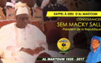 VIDEO - Rappel à Dieu de Serigne Cheikh Tidiane Sy - L'allocution de son Excellence Macky Sall