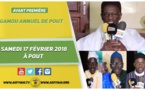 ANNONCE - Suivez l'avant-premiere du Gamou annuel de Pout, ce Samedi 17 Février, sous la presidence de Serigne Mouhamadou Lamine Niang ibn El Hadj Tidiane Niang (rta)
