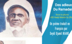 Des adieux du Ramadan sous la plume d’Elhadji Malick Sy