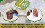 La fédération des Dahiras ahbabou Tidjane et leur responsable morale Mansour Djiby DIOP organisent un Ziarra à Tivaouane, ce Dimanche 22 Janvier 2023