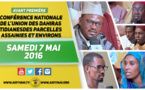 VIDEO- Suivez l'avant-Première de la Conférence nationale de l'Union des Dahiras Tidianes des Parcelles Assainies, Samedi Mai 2016