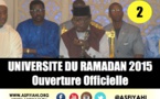 VIDEO - Universités du Ramadan 2015 - Cours Magistral de Serigne Moustapha Sy - 2éme Partie 