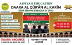 ASFIYAH EDUCATION - DAARA AL QOUR-AANE AL KARIM KEUR SERIGNE  BABACAR SY  RTA : DÉMARRAGE DES COURS CORANIQUES CE LUNDI 24 JUIN 2024