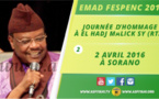 VIDEO - 2 AVRIL 2016 À SORANO - Journée El hadj Malick Sy - Serigne Pape Malick Sy "Dakar et la communauté lebou dans la vie et l’œuvre de Seydi El Hadj Malick Sy"