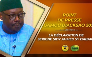 VIDEO - DIACKSAO : Suivez La déclaration de Serigne Sidy Ahmed Sy Dabakh lors du point de presse en prélude du Gamou Diacksao 2020 