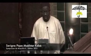 VIDEO - Allocution de Serigne Pape Makhtar Kébé - Symposium Maouloud 2013