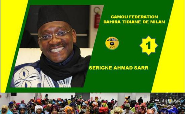 VIDEO - MILAN (ITALIE)- Suivez le Gamou 2016 de la Fédération Tidjane de Milan présidé par Serigne Ahmed Sarr et animé par Cheikh Diop et son groupe