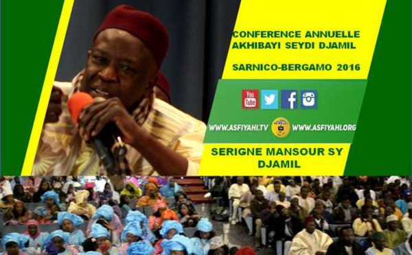 VIDEO - Suivez la conférence de Serigne Mansour SY Djamil à Bergamo (Italie), Novembre 2016