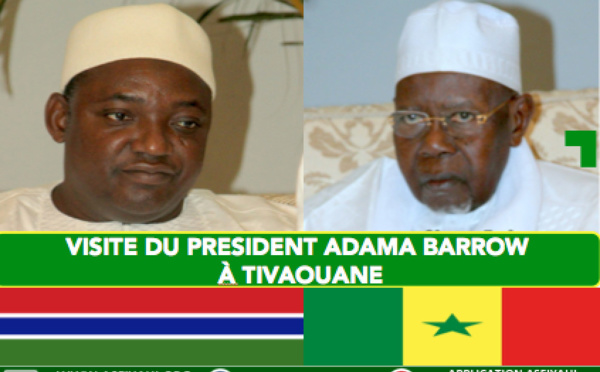 VIDEO - Suivez la visite du President Adama Barrow à Tivaouane