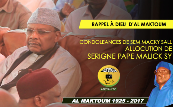 VIDEO - Rappel à Dieu de Serigne Cheikh Tidiane Sy - Serigne Pape Malick SY livre ses dernières confidences