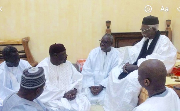 CONDOLÉANCES AU KHALIF DES MOURIDES - Une délégation de Serigne Abdoul Aziz Sy Al Amine reçue par Serigne Cheikh Sidy Mokhtar Mbacké