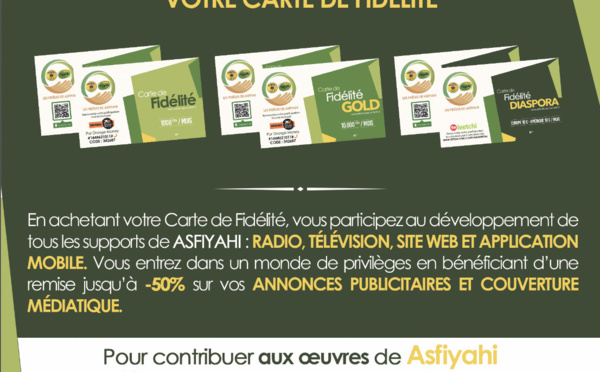 Soutenez le Groupe Asfiyahi Communication