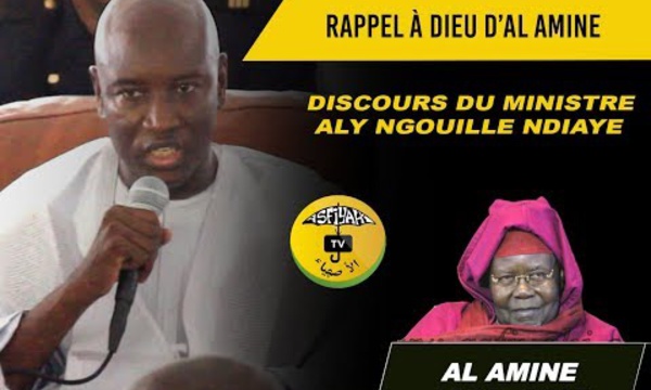VIDEO - RAPPEL À DIEU D’AL AMINE - Le discours du Ministre de l’interieur Aly Ngouille Ndiaye 