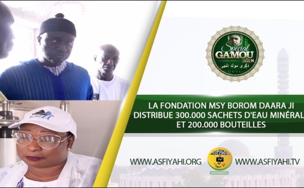 VIDEO -  Suivez La Fondation MSY Borom Daara Ji qui distribue 300.000 sachets d'eau minérale et 200.000 Bouteilles
