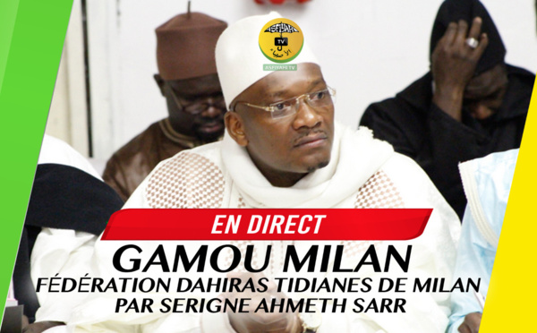 REPLAY ITALIE - Revivez le Gamou de la Fédération des Dahiras Tidianes de Milan animé par Serigne Ahmeth Sarr