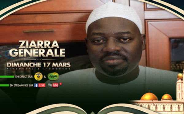 VIDEO - ZIARRE GENERALE 2019 - Suivez la Déclaration de Serigne Moustapha Sy Abdou au nom du Khalif et du Porte-parole