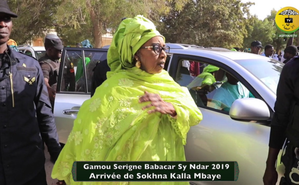 Vidéo - Gamou Serigne Babacar SY "Ndar 2019" : Arrivée de Sokhna Kalla Mbaye à Saint Louis