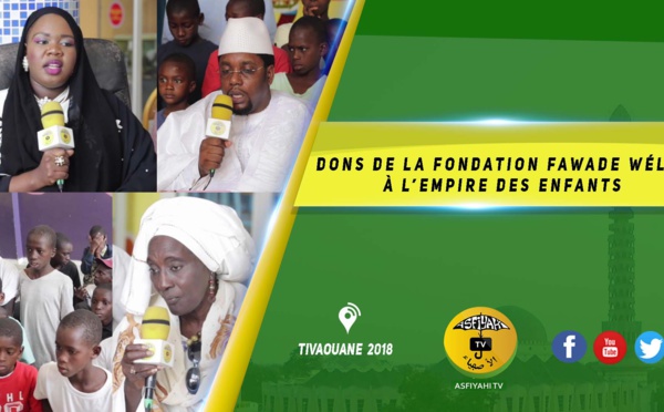 VIDEO -  Remise de Dons de la Fondation Fawade Wéllé (Cellule de Zaragoza, Espagne) à l'Empire des Enfants par le biais de Sokhna Oumou Khaîry Sy 