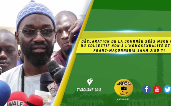VIDEO -  Déclaration de la Journée Xééx Mbon Gui du Collectif Non à l’homosexualité et la  Franc-Maçonnerie Saam Jiko Yi