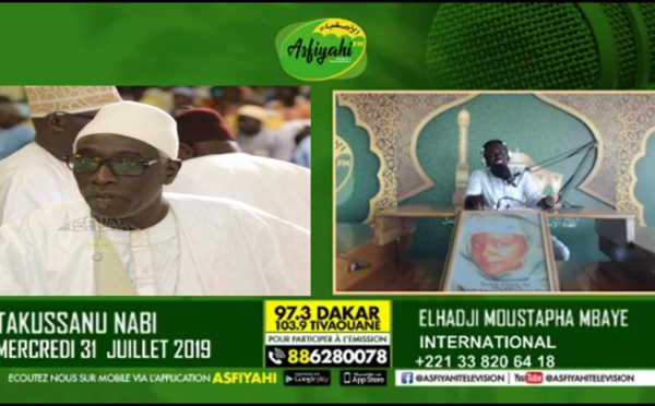 L'intervention d'Abdoul Aziz Mbaaye dans l'émission Takussan Naby de la 97.3 Asfiyahi FM
