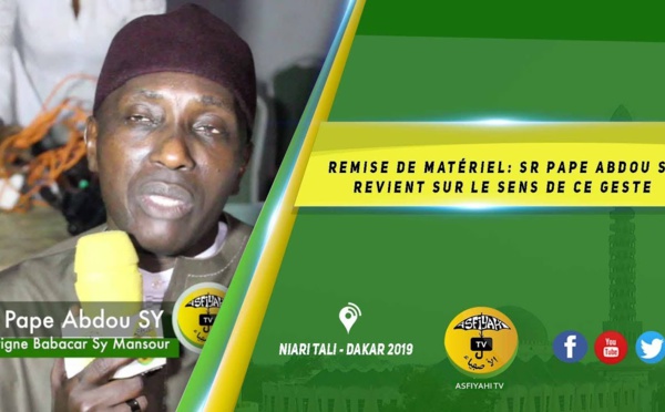 Remise de Matériel Médical : Serigne Pape Abdou Sy Ibn Al Khalifa revient sur le sens de ce geste