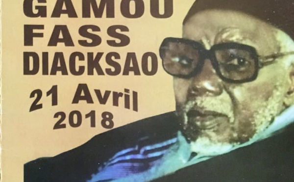 Le Gamou de Diacksao sera célébré les Vendredi 20 et Samedi 21 Avril 2018