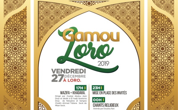 GAMOU ANNUEL DE LA DAHIRATOU TAAHI WA TAHAWOUNI DE LORO  NDIOBENE (KEBEMER)