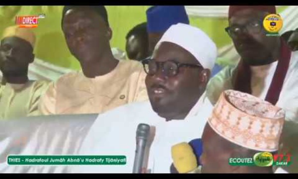 VIDEO - HADARA 2020 ABNA'U THIES -  Le Message fort de Serigne Moustapha Sy Al Amine sur l'organisation des Hadaras