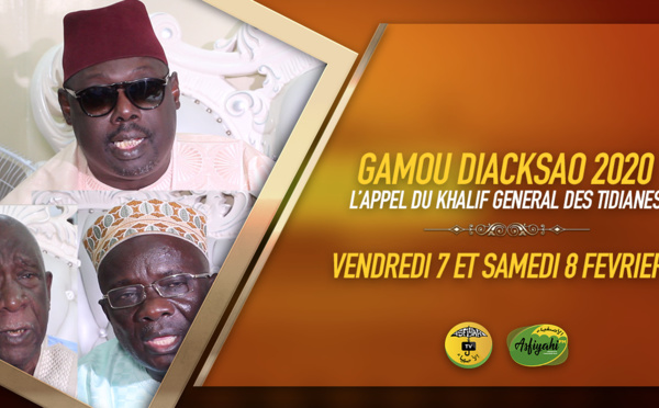 VIDEO - DECLARATION - Gamou Diacksao 2020- L'appel du Khalif General des Tidianes Serigne Babacar SY Mansour